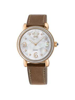 NWT Gv2 By Gevril Ravenna Mother of Pearl Dial Ladies Watch